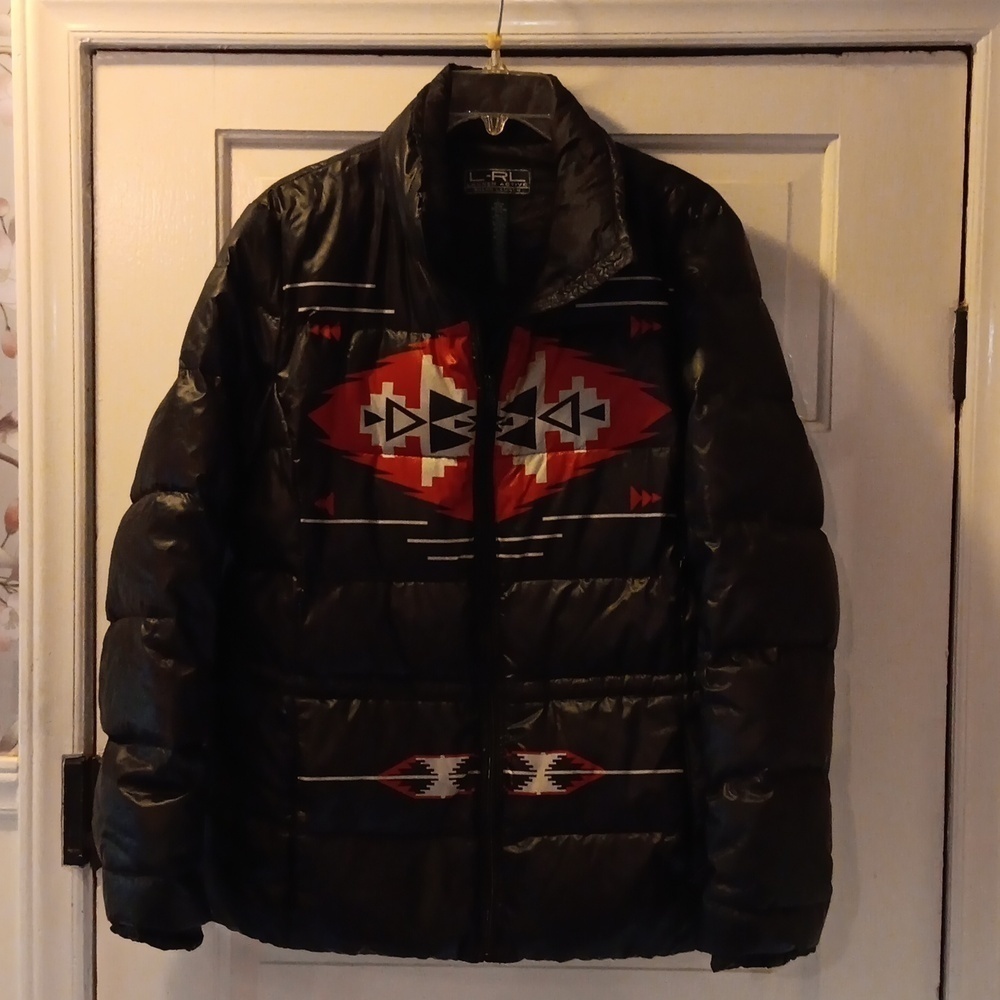 Lauren Ralph Lauren large Aztec puffer jacket